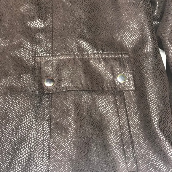 JM Collection size 14 jacket zip front Chocolate - Picture 3 of 6